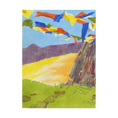 Trademark Fine Art Carolyn Roth 'Prayer Flags Iii' Canvas Art, 35x47 WAG03259-C3547GG